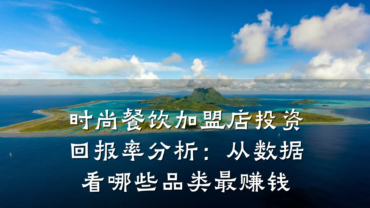 时尚餐饮加盟店投资回报率分析：从数据看哪些品类最赚钱